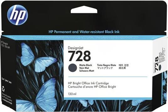 HP 728 - matte black - original - DesignJet - ink cartridge