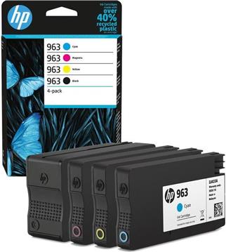 HP 963 - 4-pack - black, yellow, cyan, magenta - original - ink cartridge