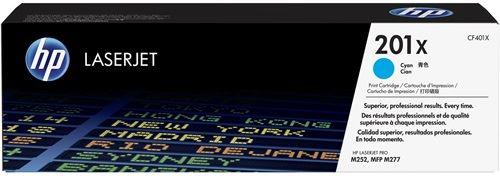 HP 201X - High Yield - cyan - original - LaserJet - toner cartridge (CF401X)