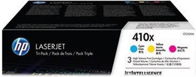 HP 410X - 3-pack - High Yield - yellow, cyan, magenta - original - LaserJet - toner cartridge (CF252XM)