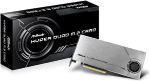 ASRock HYPER QUAD M.2 CARD - interface adapter - M.2 Card - PCIe 4.0 x16
