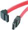 StarTech.com SATA to Left Angle SATA Serial ATA Cable - SATA cable - Serial ATA 150/300/600 - SATA (R) to SATA (R) - 1 ft - left-angled connector - red - SATA12LA1 - SATA cable - 30 cm