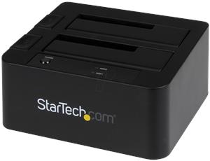 StarTech.com Dual-Bay USB 3.0 eSATA to SATA Hard Drive Docking Station, USB Hard Drive Dock, External 2.53.5 SATA IIIIII, SSDHDD Docking Station, Hot-Swap Hard Drive Bays - Top-Loading - storage contr