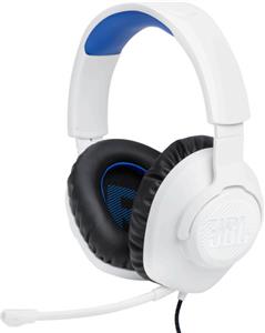 JBL Quantum 100P Console naglavne igraće slušalice s mikrofonom, 3.5mm, bijelo-plave