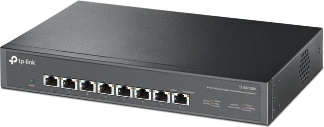 TP-Link 8-Port Multi-gigabit 10G preklopnik (Switch), 8×10G, desktop/rackmount 13" kučište