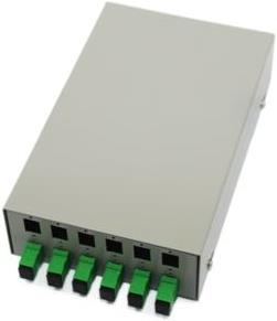 NFO Patch Panel Wall Mounted, 12x SC Simplex LC Duplex, 1 tray