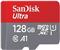 128 GB MicroSDXC SANDISK Ultra 140MB C10 U1 A1 wA