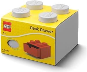 Lego Brick 4 Desk Drawer bijela