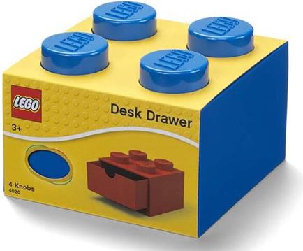 Lego Brick 4 Desk Drawer plava