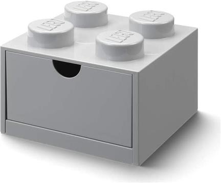 Lego Brick 4 Desk Drawer siva