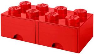 Lego Brick Drawer 8 crvena