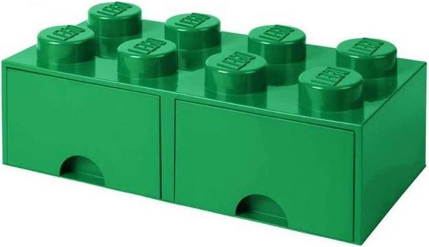 Lego Brick Drawer 8 zelena