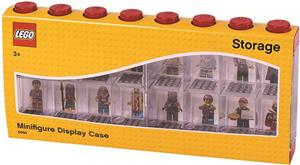 Lego Minifigure Display Case na 16 Figurek czerwona