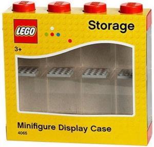 Lego Minifigure Display Case na 8 Figurek czerwona