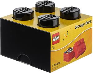 Lego Storage Brick 4 crna