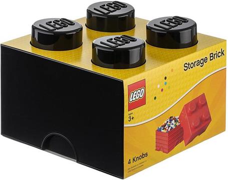 Lego Storage Brick 4 crna