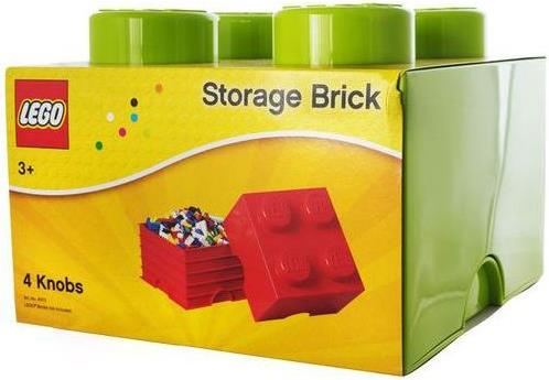 Lego Storage Brick 4 jasnozelena