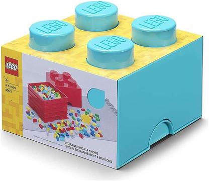 Lego Storage Brick 4 lazurowy