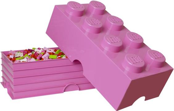 Lego Storage Brick 8 roza