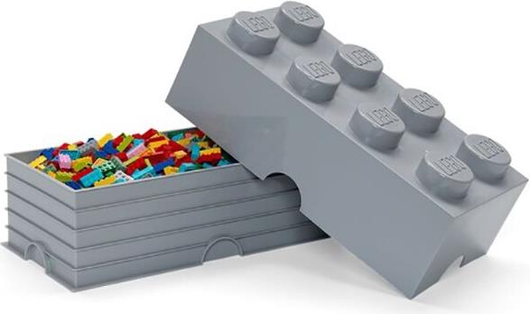 Lego Storage Brick 8 siva