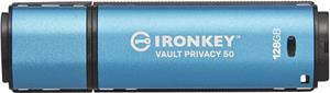 Kingston IronKey Vault Privacy 50 128GB USB 3.0 256bit AES Encrypted
