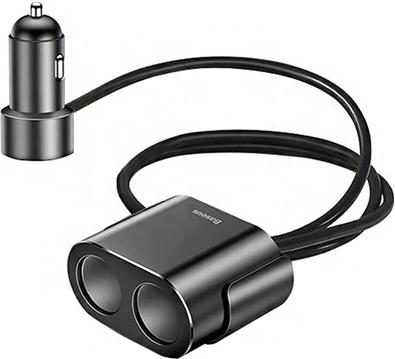 Baseus rozdzielacz zapalniczki 2x USB-A 0.60m