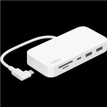 Belkin USB-C 6w1 z mocowaniem bijela