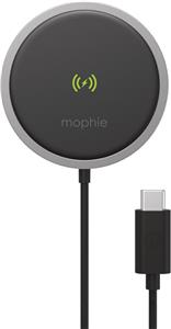 Mophie Snap+ Wireless Charging Pad - ładowarka bezprzewodowa wspierająca ładowanie MagSafe - Android 15W, iOS 7,5W (czarna)