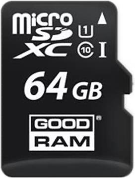 GOODRAM 64GB microSDXC class 10 UHS I + adapter