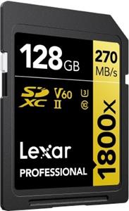 Lexar SDXC 128GB Professional 1800x UHS-II U3 ( 180/270 MB/s )