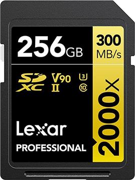 Lexar SDXC 256GB Professional 2000x UHS-II U3 ( 260/300 MB/s )