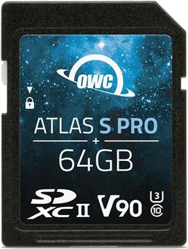 OWC SDXC Atlas S Pro 64GB UHS-II V90 290/276 MB/s