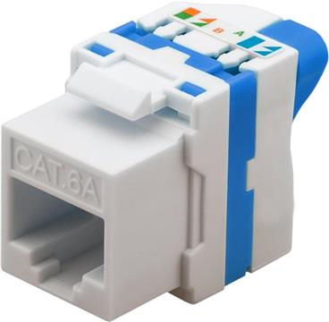 Techly Keystone Module RJ45 Cat.6A U/UTP, self-locking