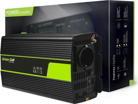 Green Cell 12V na 230V Modyfikowana sinusoida 1500W