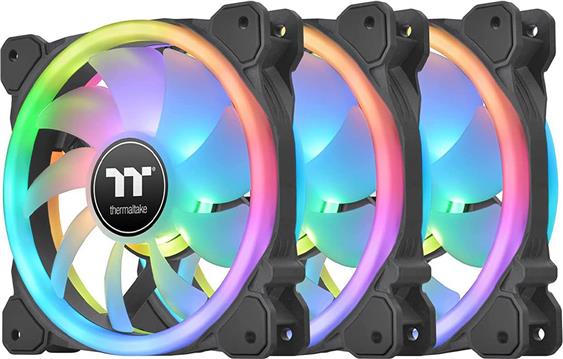 14cm Thermaltake SWAFAN 14 RGB Radi. Fan Black TT Premium Edition 3 Pack