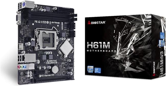 Mainboard,INTEL H61, Socket 1155, uATX, GbE