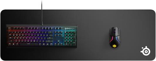 SteelSeries I QcK Edge XL I Gaming Mouse Pad I Stitched edges / Micro-woven cloth / Durable and washable / 900 mm x 300 mm x 2 mm I Black