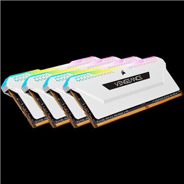 CORSAIR RAM DDR4, 3600MHz 32GB 4x8GB DIMM, Unbuffered, 18-22-22-42, XMP 2.0, VENGEANCE RGB PRO SL White Heatspreader, RGB LED, 1.35V, for Intel
