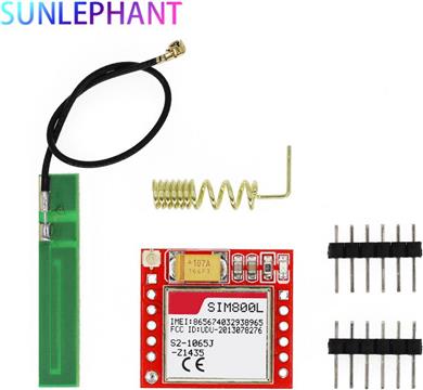 SIM800L GPRS GSM Module Kit MicroSIM Card Core BOard Quad-band TTL Serial Port with the antenna