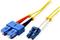 Roline optički mrežni kabel LC-SC 9/125µm, Duplex, OS2, 3.0m, žuti