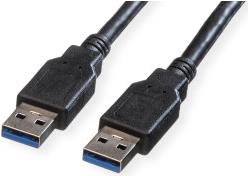 Roline USB3.2 Gen 1 kabel, TIP A-A M/M, 3.0m, crni