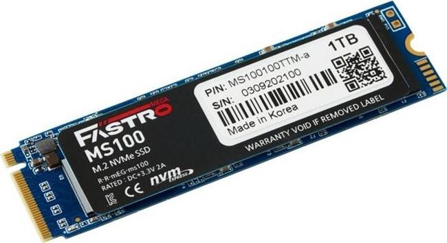 1 TB SSD MEGA FASTRO MS100 M.2 NVMe Gen3 x4 2100/1700