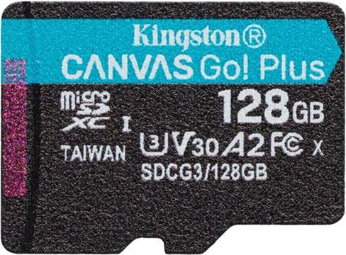 Kingston Canvas Go! Plus - flash memory card - 128 GB - microSDXC UHS-I