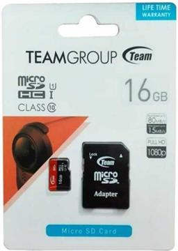 Team - flash memory card - 16 GB - microSDHC UHS-I