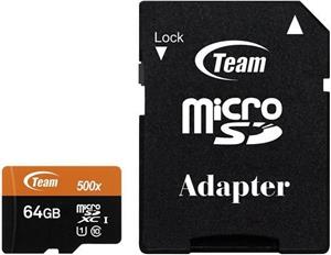 Team - flash memory card - 64 GB - microSDXC UHS-I