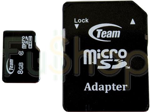 Team - flash memory card - 8 GB - microSDHC