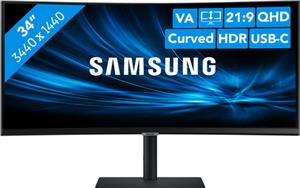 86,4cm/34'' (3440x1440) Samsung ViewFinity S6 S34A650UBU 21:9 5ms HDMI DisplayPort VESA Pivot UWQHD Black