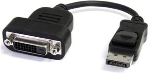 StarTech.com DisplayPort to DVI Adapter - Active Conversion - 1920x1200 - DP to DVI Single Link Converter for DVI-D Display (DP2DVIS) - DisplayPort adapter - 20 cm