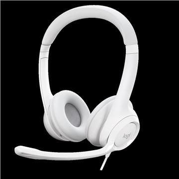 LOGITECH H390 Corded Headset - OFFWHITE - USB