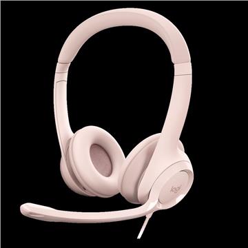 LOGITECH H390 Corded Headset - ROSE - USB